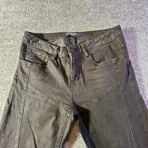 Etienne Marcel Stylish Black Motorcycle‎ Jeans Size 29